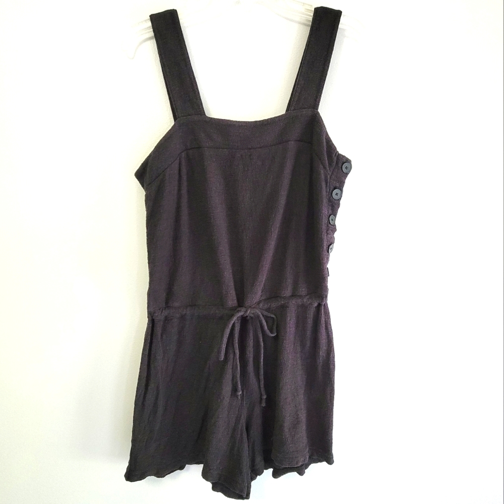 Madewell 100% Cotton Black Romper Size Medium